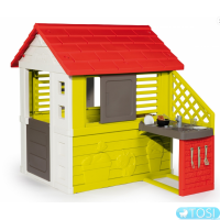 Детский игровой домик с кухней Smoby Nature 810713